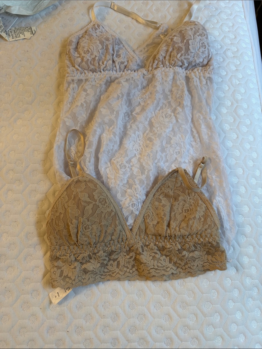 Lace Bralette & tank from hanky panky size xs